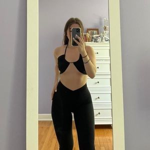 Black crop top